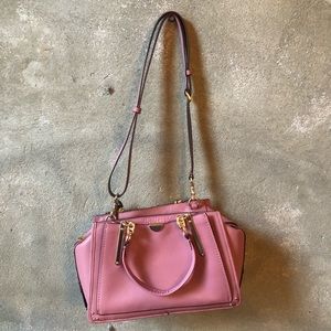 NWT Dreamer Color-Block Coach Purse in Rose Multi